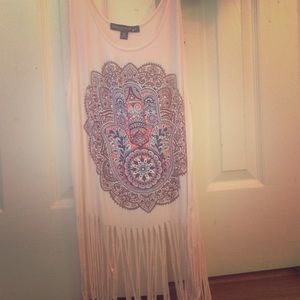 Fringed tank top