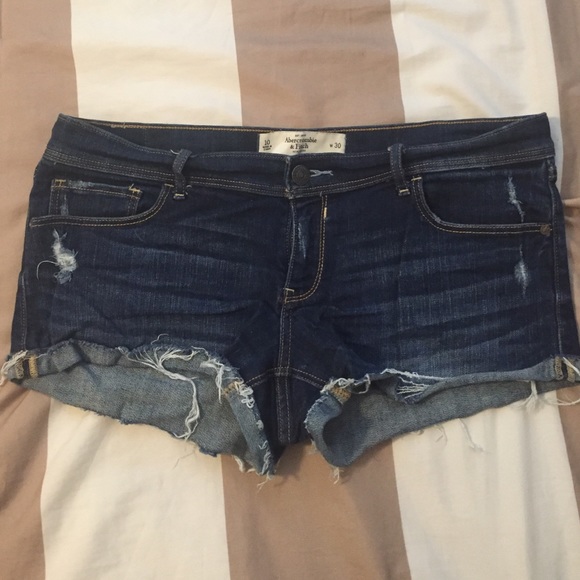 Abercrombie short destroyed denim shorts.