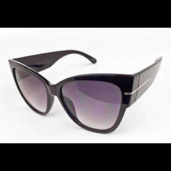 Retro Cat Eye Pin Up Anoushka Large Sunglasses - Picture 3 of 4