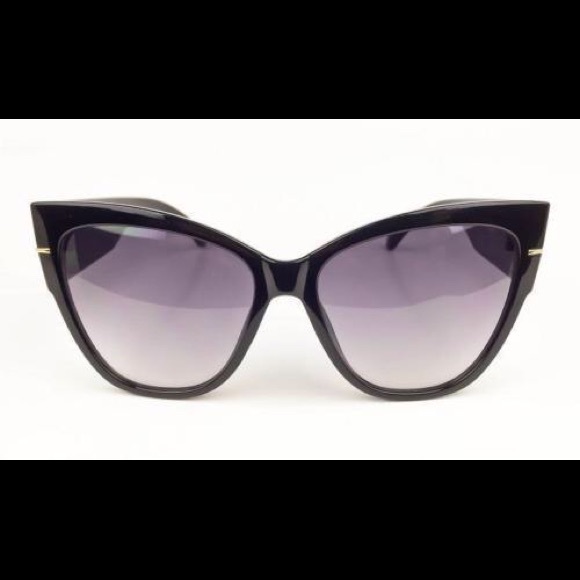 Retro Cat Eye Pin Up Anoushka Large Sunglasses - Picture 2 of 4
