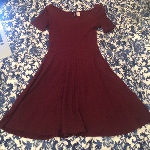 H&M Burgundy Dress