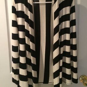 Francesca's Black and white stripe sweater