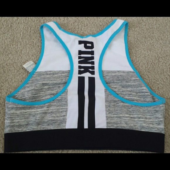 🚫SOLD🚫RARE NWT PINK VS logo bra top - Picture 3 of 4