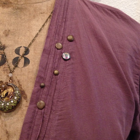 Vintage Cotton Gauze Jacket with Embellishments - Picture 3 of 4