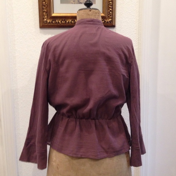 Vintage Cotton Gauze Jacket with Embellishments - Picture 4 of 4