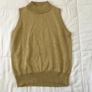 Gold sparkly top