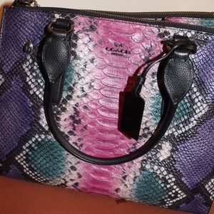 Coach handbag ombré snakeskin