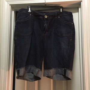 Lane Bryant Dark Denim Shorts