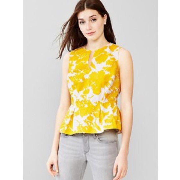GAP Tops - Gap Yellow Peplum Top