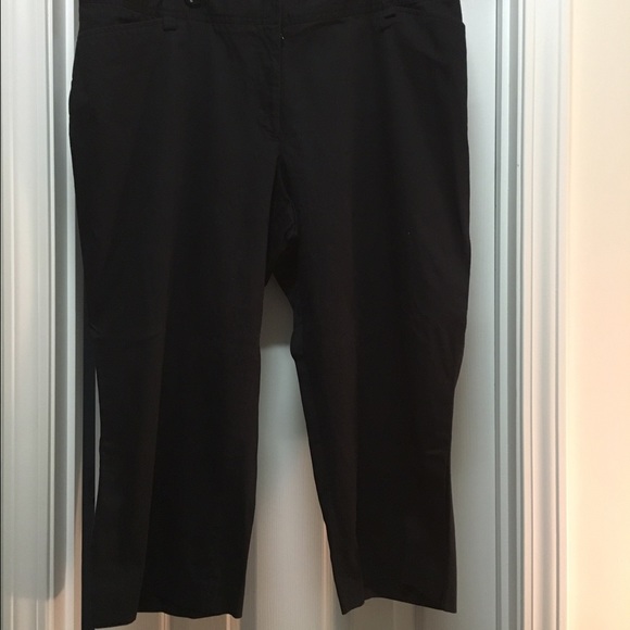 Lane Bryant Black Capri Slacks
