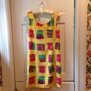 Hawaiian Yellow Block Sundress Size XS