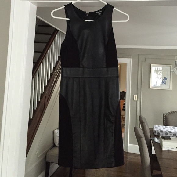 Bebe leather mini dress