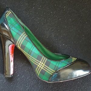 Betsy Johnson Plaid Heels