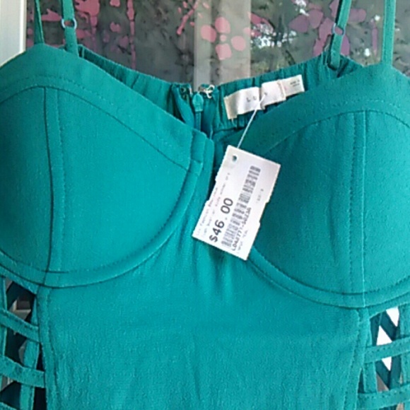 Green cut out dress - Picture 2 of 2