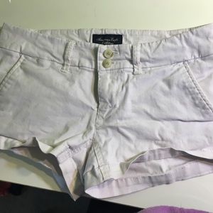 white jean shorts