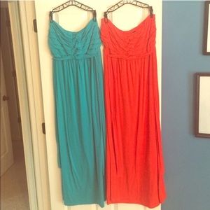 Coral & Turquoise Maxi Dresses