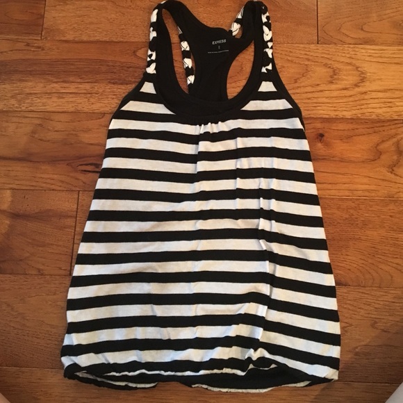 Black and white express tan
