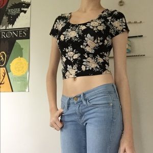 Floral crop top