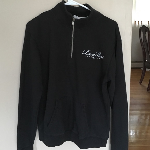 Pink quarter zip