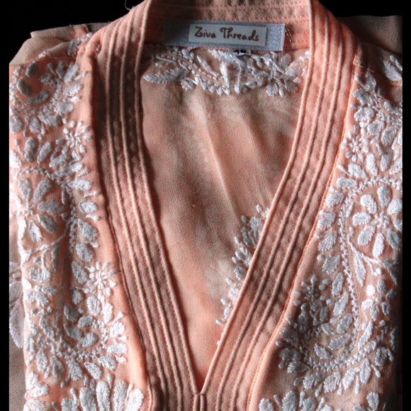 Semistitched georgette sequins ambroiderd Short Tunic