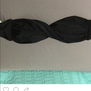 Rip curl black bandeau swim top