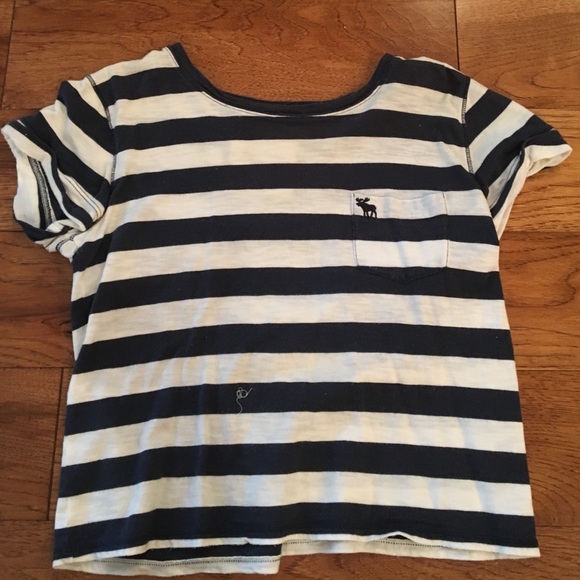 Navy blue and white shirt