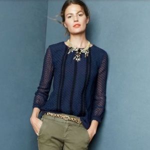 J. Crew Chiffon Swiss Dot Blouse | Size 2 | NWT