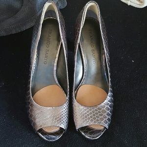 Snakeskin Heel