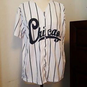 Navy blue Chicago base ball jersey