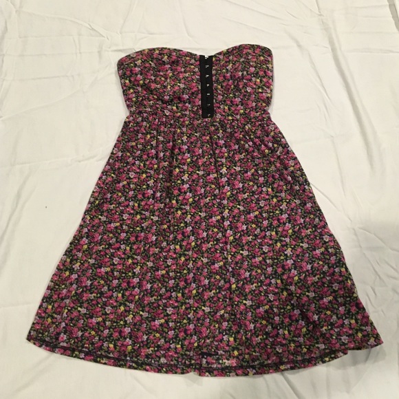 Strapless floral sundress