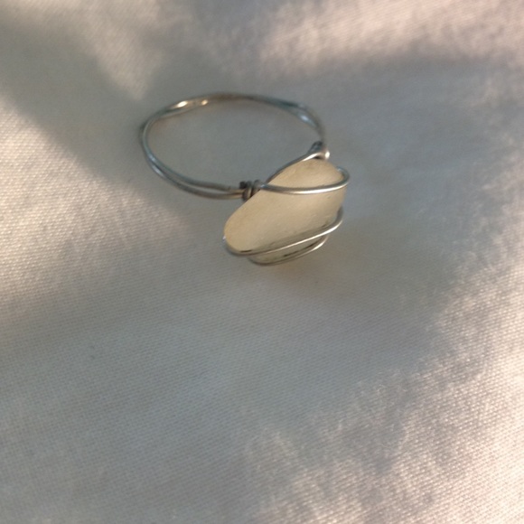 Sea glass ring