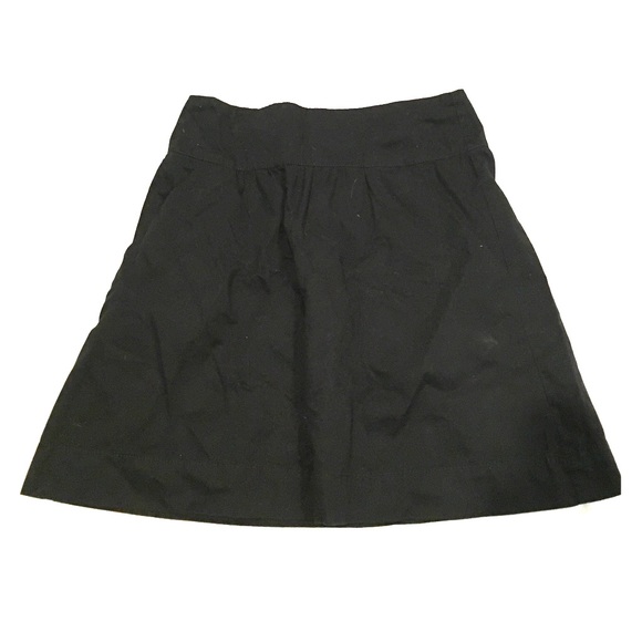 High waisted black skirt