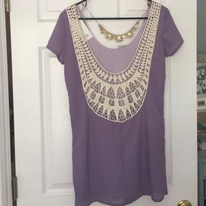 Purple Tobi open back dress