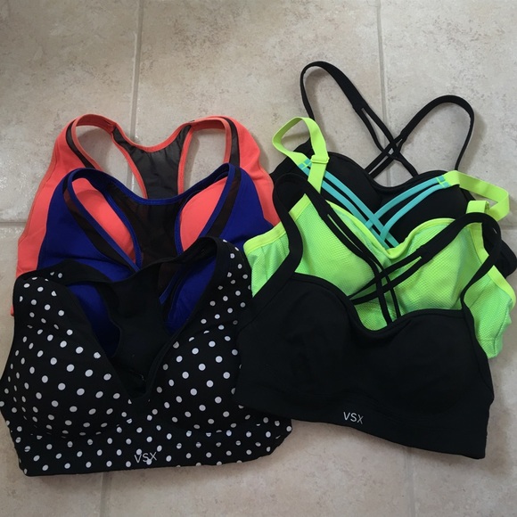 Victoria's secret VSX sports bra bundle of 6