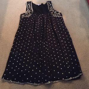 Black and Gold Sequin Calypso Beach Coverup