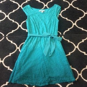 LC Lauren Conrad Blue Lace Ombré Dress!