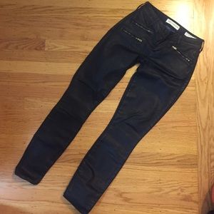 Cute faux leather skinny jeans