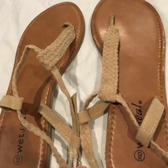 Tan sandals