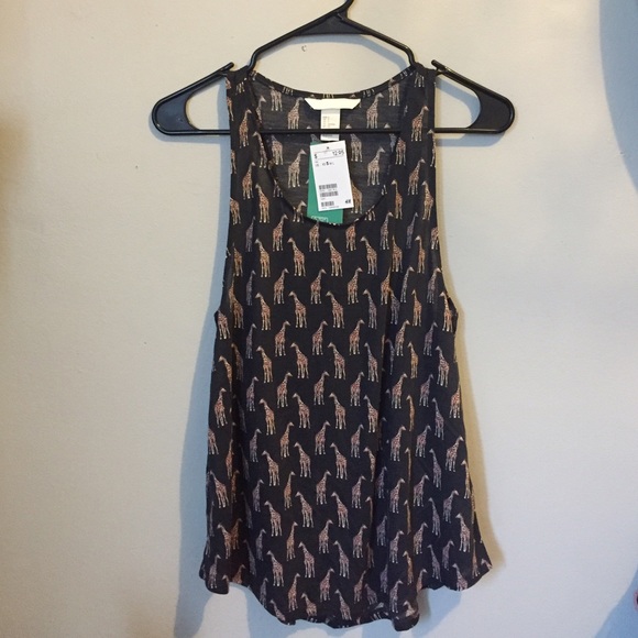 H&M Conscious Giraffe Print Tank | Size S | NWT