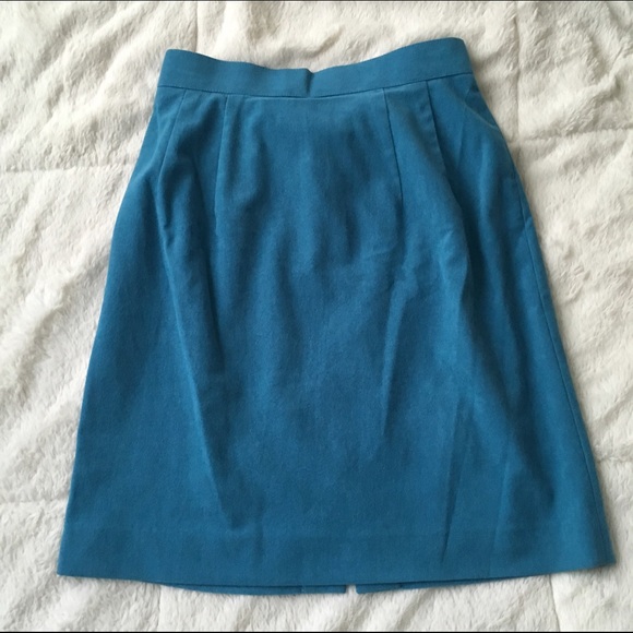 Suede-like Turquoise Skirt
