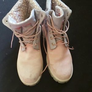 Pink Timberland Boots