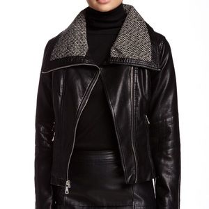 GUESS Ribbed Faux Leather Jacket | Size S | NWT