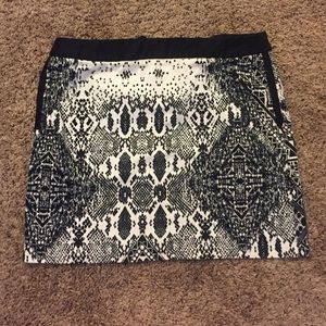 Promod Black and white skirt.