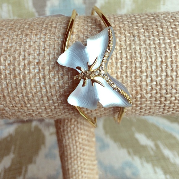 Alexis Bittar  lucite butterfly bracelet .