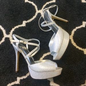 Touch of Nina Silver Formal Heels!