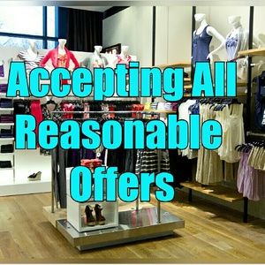Accepting all reasonable offers!