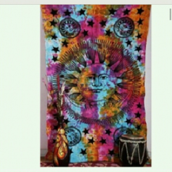 Tapestry Celestial Sun Moon Stars - Picture 3 of 4