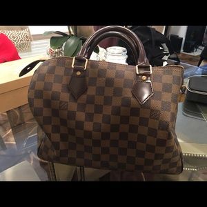 100% real Louis Vuitton speedy 30 Damier used