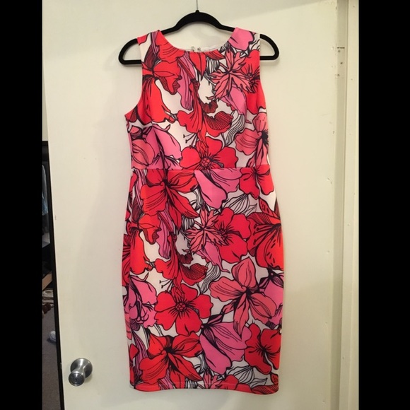 ASOS Pink Floral Scuba Dress