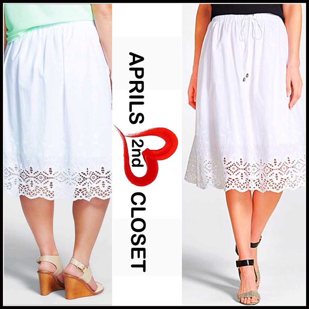 ❌SOLD❌❗️1-HOUR SALE❗️VINCE CAMUTO EYELET SKIRT - Picture 5 of 8